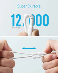 Anker 321 USB-A to Lightning Cable (3 ft 3-in-1)