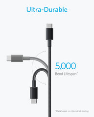 Anker Premium Nylon USB-C to USB-A Cable (2-Pack)