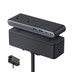 Anker Nano Power Strip (10-in-1, 70W, Clamp)