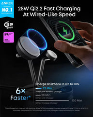 Anker Prime Wireless Charging Station (3-in-1, MagGo, AirCool, Dock Stand)