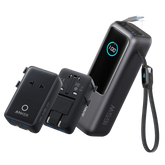 Anker Laptop Power Bank (25K, 165W, Built-In and Retractable Cables) and Anker Nano Travel Adapter (5-in-1, 20W, 1-Pack)