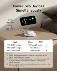 Refurbished Anker MagGo Wireless Charger (2-in-1, Stand)