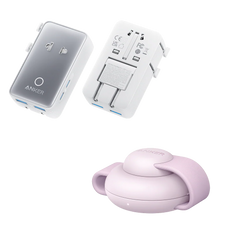 Anker MagGo Wireless Charging Station (3-in-1, Foldable Pad) and Anker Nano Travel Adapter (5-in-1, 20W, 1-Pack)