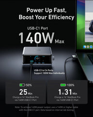 Anker Prime Charger (250W, 6 Ports, GaNPrime) and Charging Station (8-in-1, 240W)