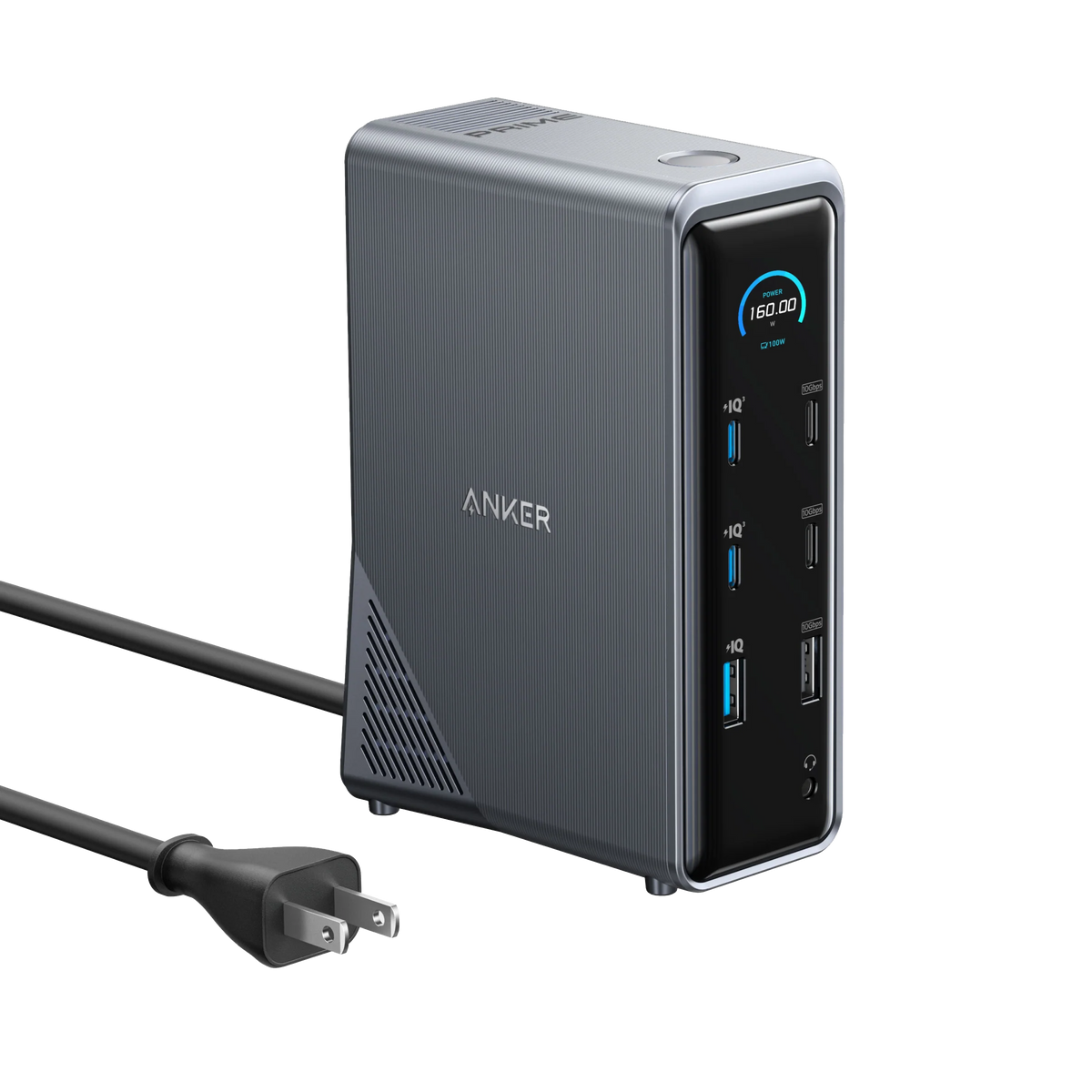 Refurbished Anker Prime Charging Docking Station (14-in-1, Dual Display, 160W)
